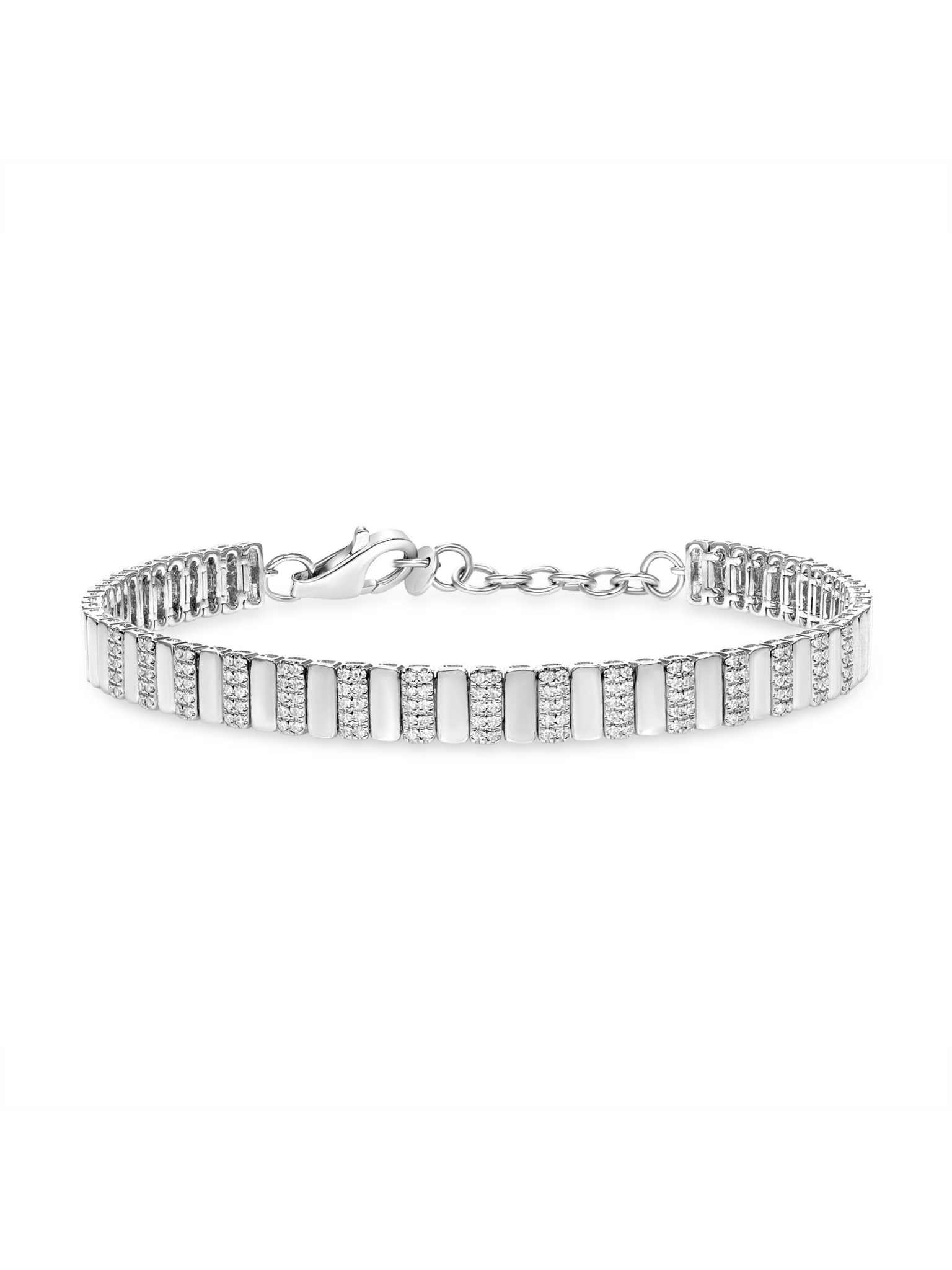 Effy 14k White Gold Black and White Diamond Double Wrap Bracelet –  effyjewelry.com