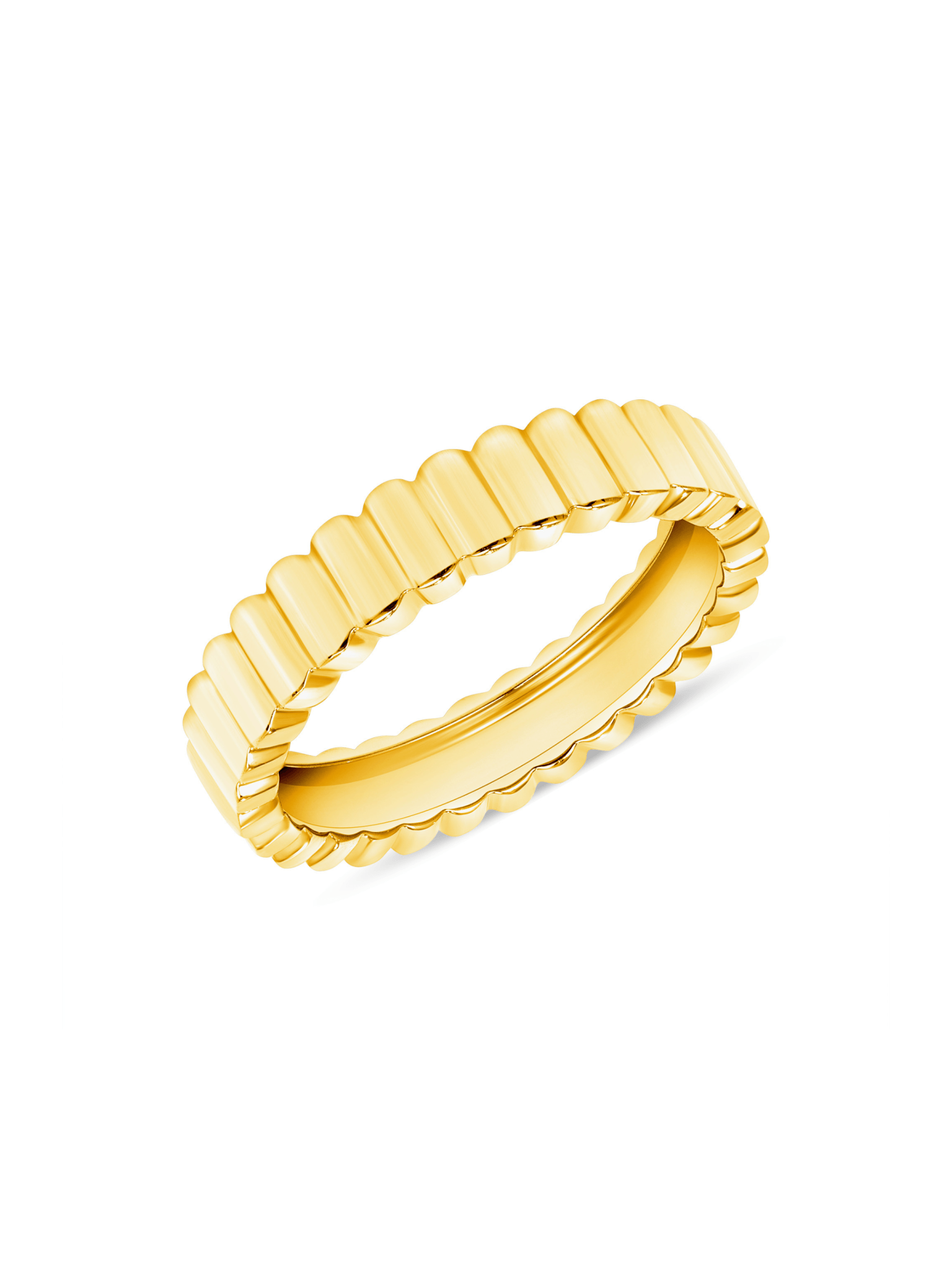 Skinny Fluted Ring 14K - LeMel
