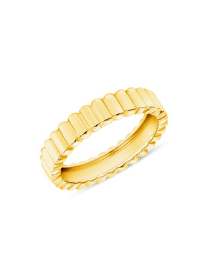 Skinny Fluted Ring 14K