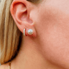 Superstar Pearl Stud Earring 14K - LeMel