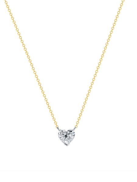 Cupid's Heart Shaped Diamond Necklace – Exemplair™