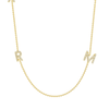 The Diamond Initial Necklace 14K - 3 Letters - LeMel