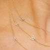 The Diamond Initial Necklace 14K - 3 Letters - LeMel