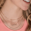 The Diamond Name Necklace 14K - LeMel