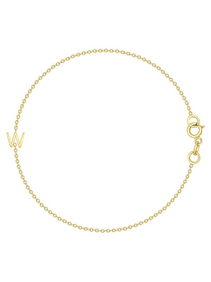 The Initial Bracelet 14K - 1 Letter