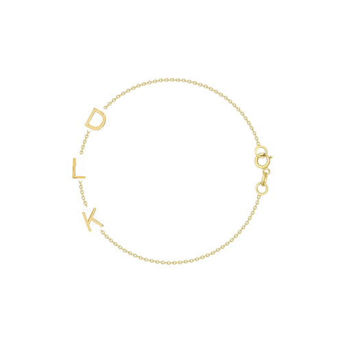 The Initial Bracelet - 3 Letters 14k - LeMel