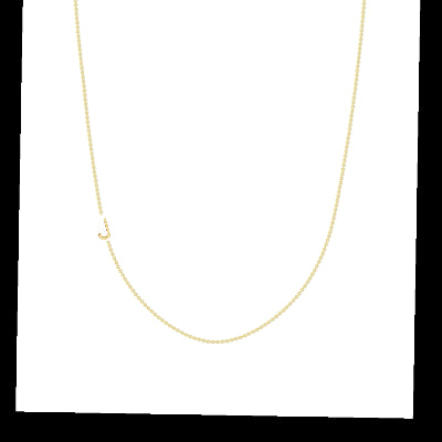 The Initial Necklace - 1 Letter 14k