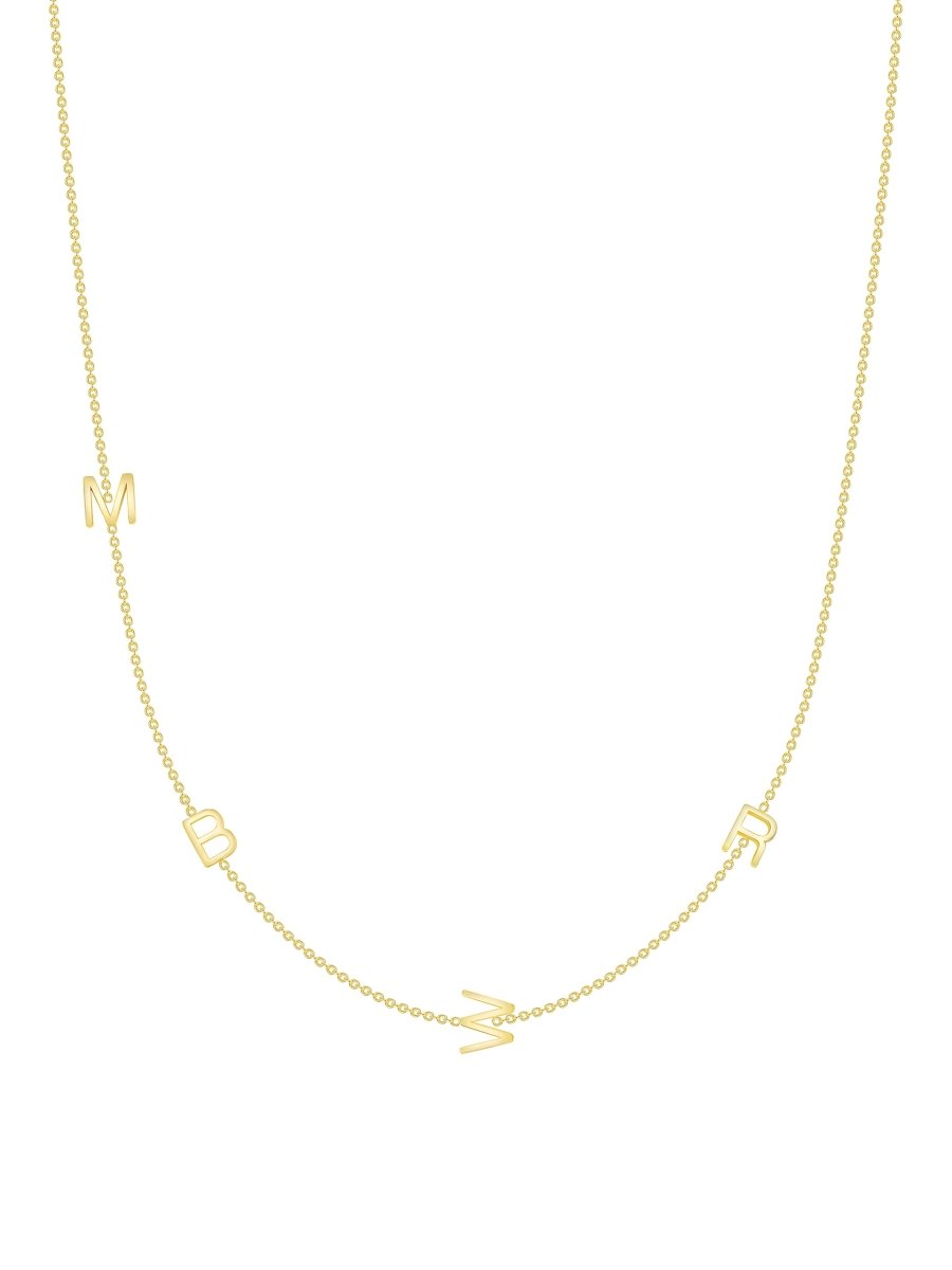 The Initial Necklace 14K - 4 Letters - LeMel