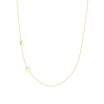 The Initial Necklace - 2 Letters 14k - LeMel
