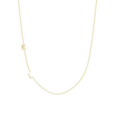 The Initial Necklace - 2 Letters 14k - LeMel