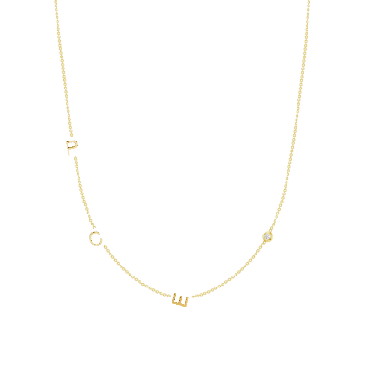 The Initial Necklace - 3 Letters 14k - LeMel
