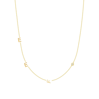 The Initial Necklace - 3 Letters 14k - LeMel
