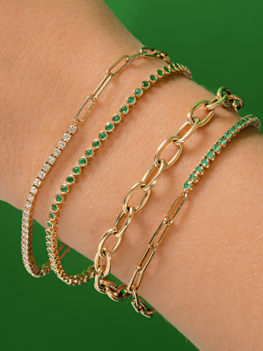 Thick Round Chain Bracelet 14K - LeMel