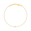 Tiny Trio Diamond Bracelet 14K - LeMel