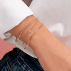 Tiny Trio Diamond Bracelet 14K - LeMel