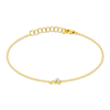 Tiny Trio Diamond Bracelet 14K - LeMel