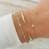 Tiny Trio Diamond Bracelet 14K - LeMel