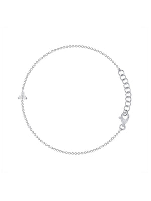 Tiny Trio Diamond Bracelet 14K