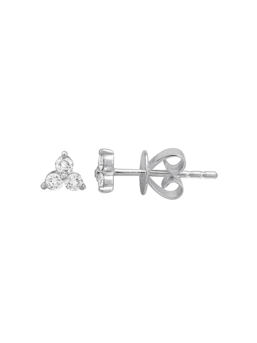 Trio Diamond Stud Earring 14K – LeMel