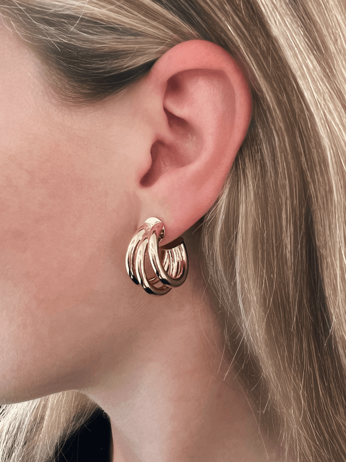 Triple Hoop Earrings - LeMel
