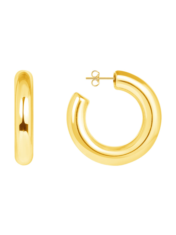 Tube Hoop Earrings