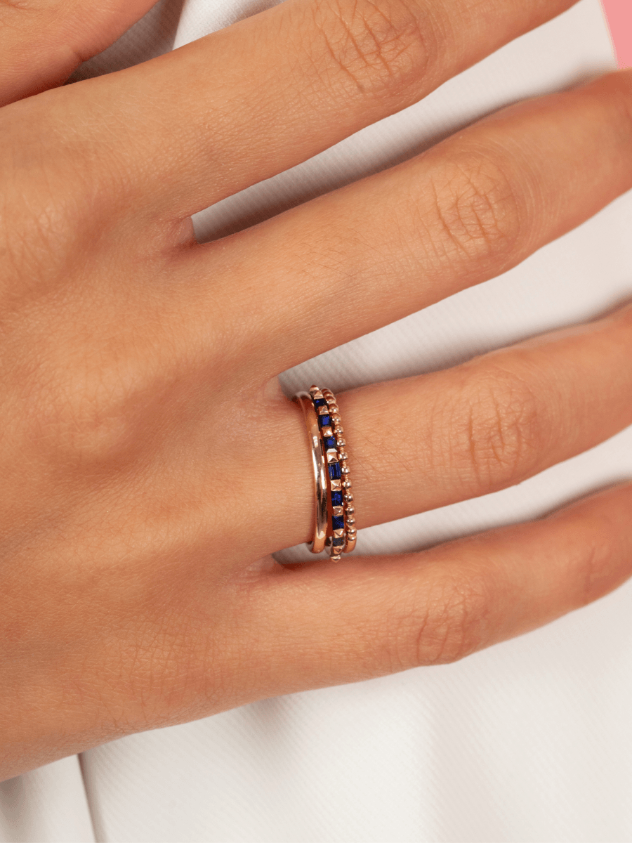 Venice Blue Sapphire Ring 14K - LeMel